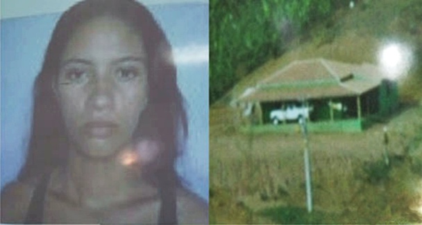 Elma, esposa de Buiu e casa contruída em ponto estratégico na zona rural de Ilhéus.