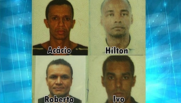 Os quatro assaltantes foram identificados. Segundo a pol&iacute;cia, todos s&atilde;o oriundos do estado de S&atilde;o Paulo