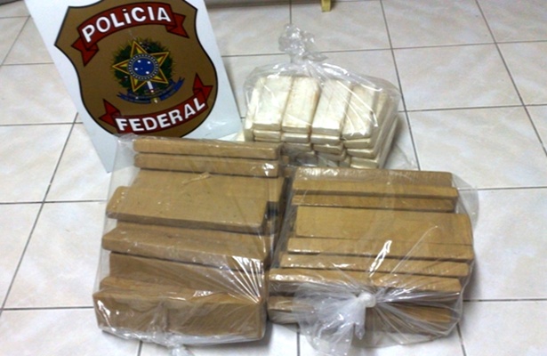 A droga foi apreendida em uma operação de rotina da Polícia Federal (Foto/Divulgação PF)