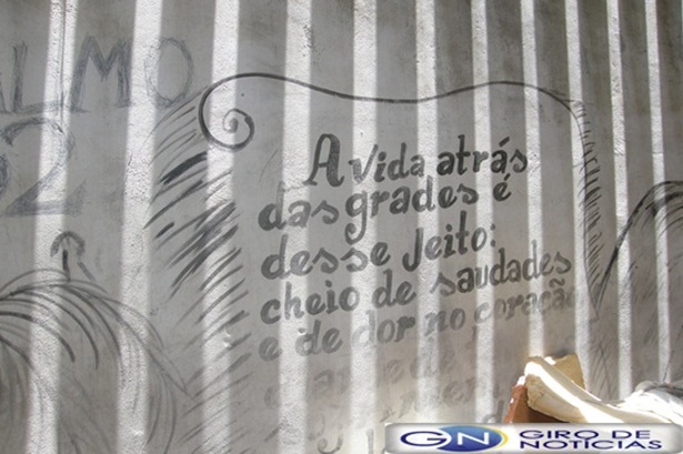 Frase feita por um dos detentos